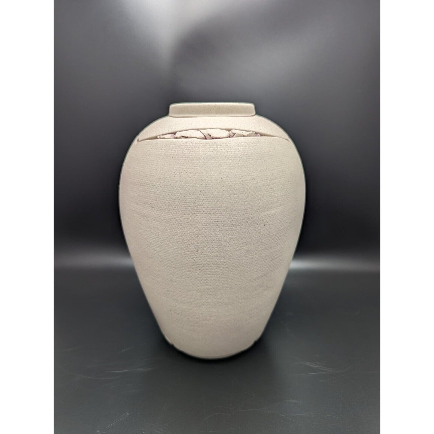 Patterns in Clay Pottery by Dana White Purple Abstract Vase Studio Art Pottery