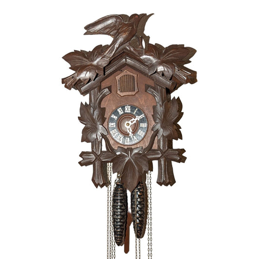 Vintage Wood Cuckoo Clock Black Forest Made In Germany Needs Serviced