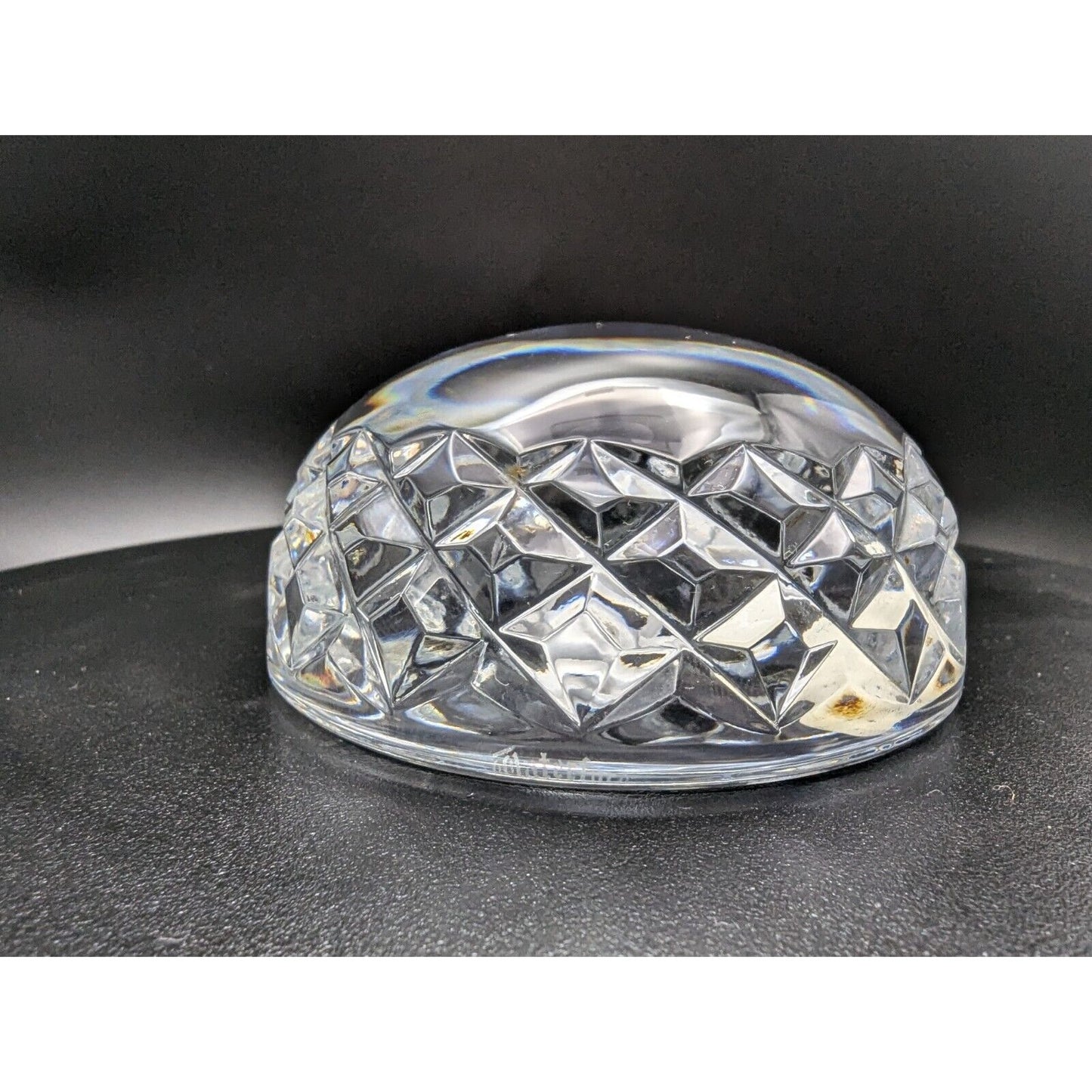 Waterford 2nd Edition Tulip Paperweight Crystal Glass Original Box & Papers