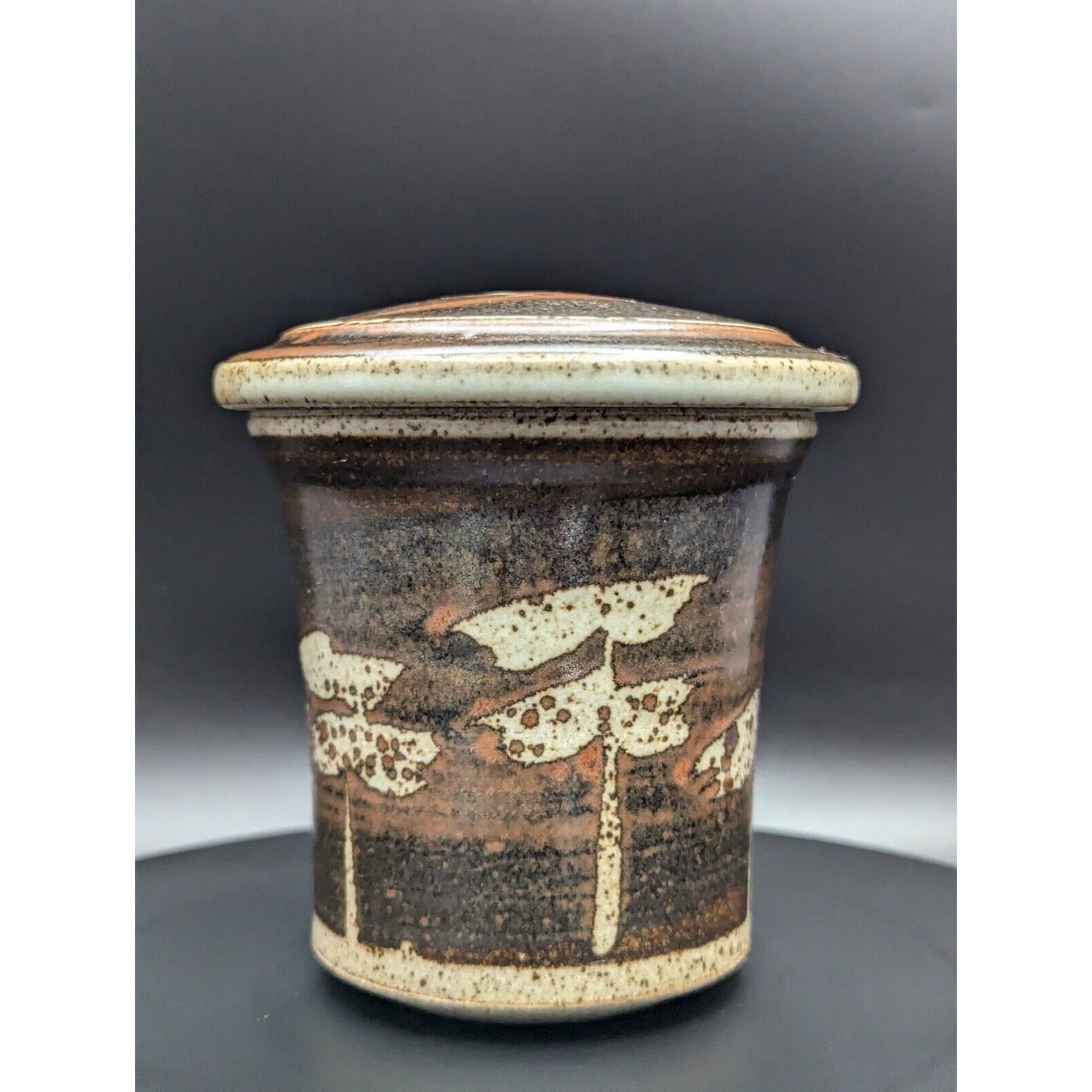 Laurie Short British Studio Pottery Lidded Jar Japanese Style Vintage