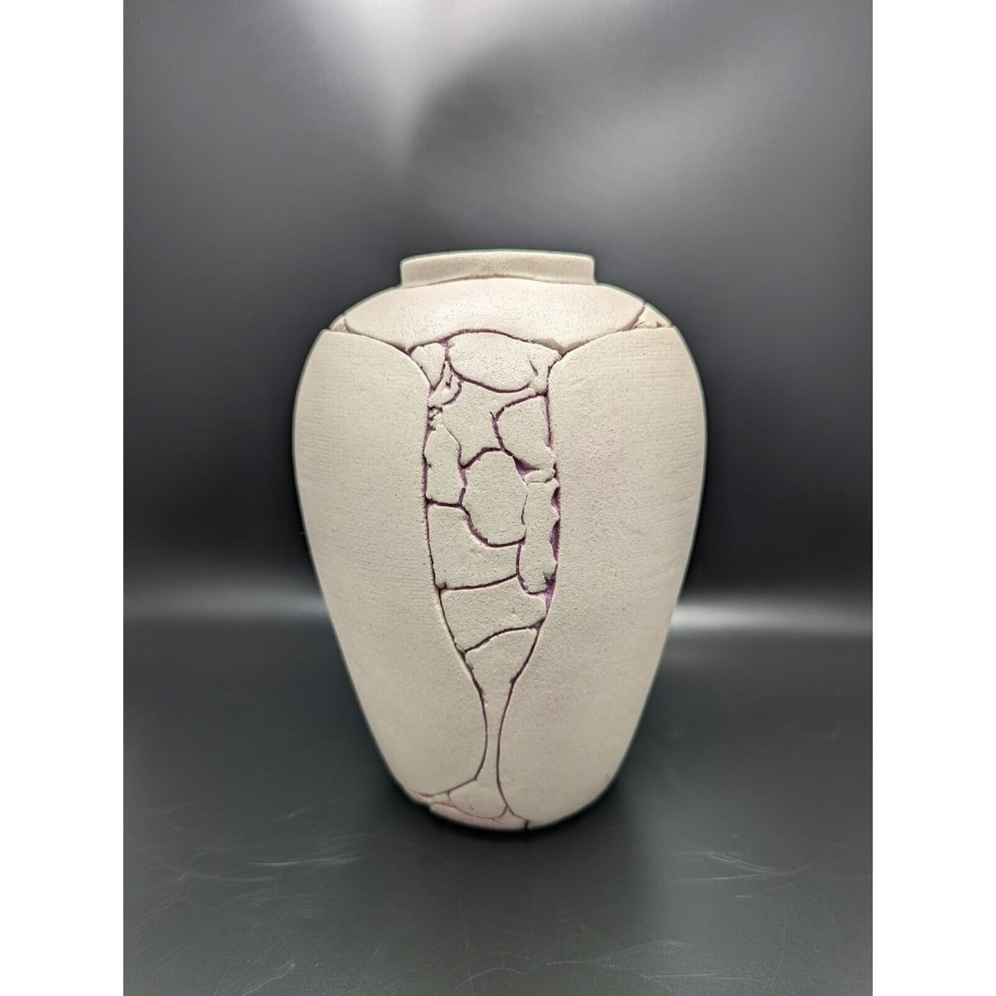 Patterns in Clay Pottery by Dana White Purple Abstract Vase Studio Art Pottery