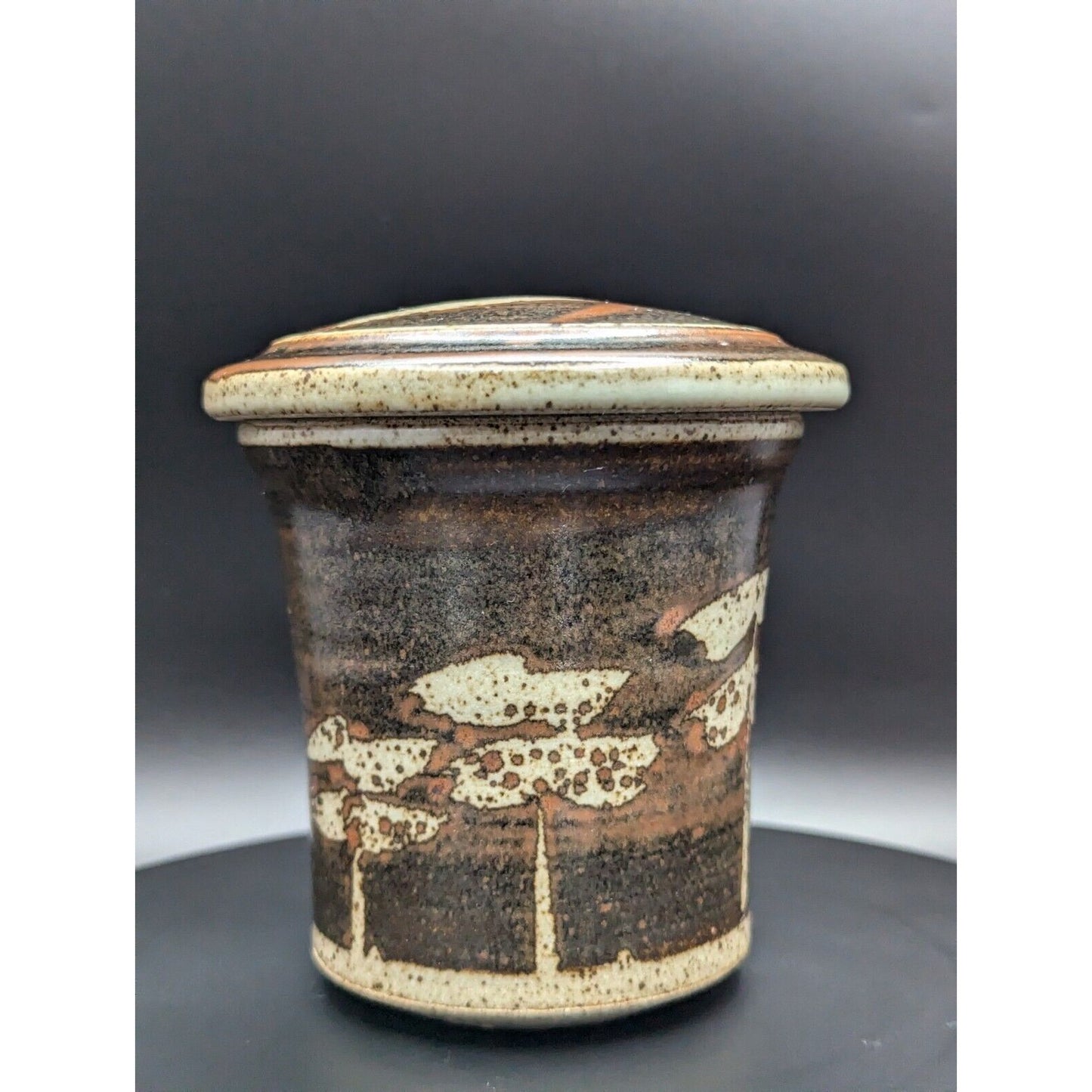 Laurie Short British Studio Pottery Lidded Jar Japanese Style Vintage