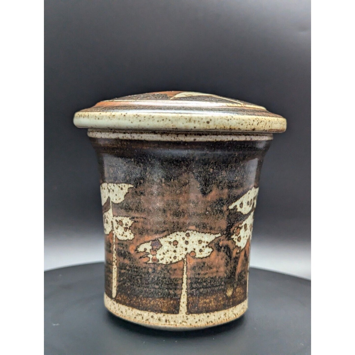 Laurie Short British Studio Pottery Lidded Jar Japanese Style Vintage