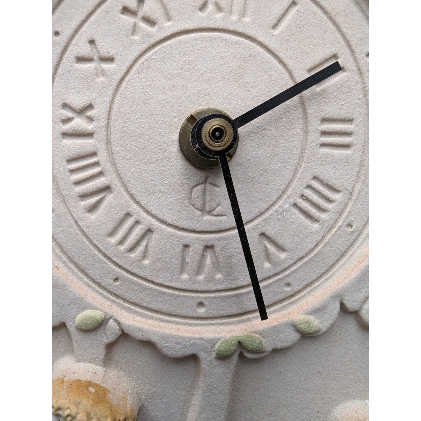 La Fonda Creations France Sandstone Clock and Thermometer French