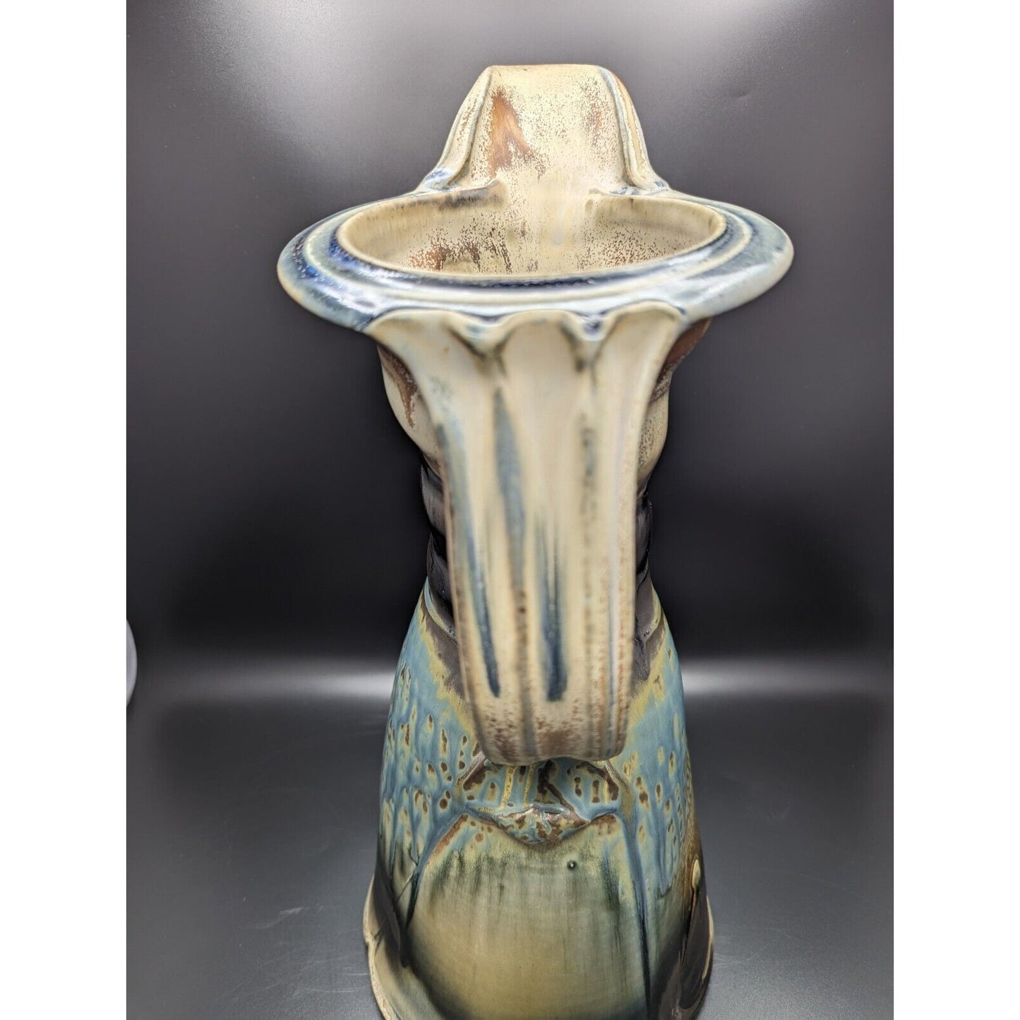 Huge 16.75" Steven Hill Cypress Pitcher Porcelain Studio Art Pottery Signed